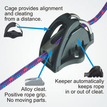 Load image into Gallery viewer, CL830CKC Side-mount Cage with CL211 Mk2 cleat &amp; CL815 Keeper, fully assembled.