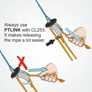 Clamcleat CL834 Handle for CL253 Trapeze cleat (one pair)