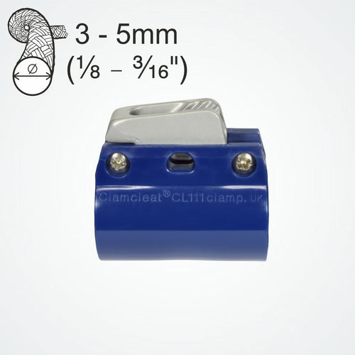 Clamcleat CL244 Aluminium Boom Cleat and Clamps