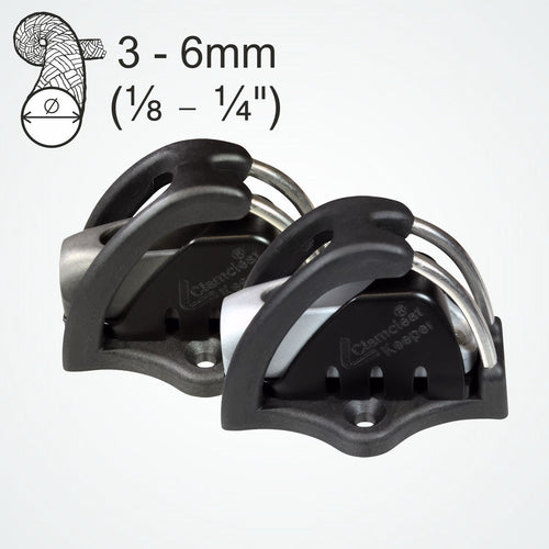 CL830CKC Side-mount Cage with CL211 Mk2 cleat & CL815 Keeper, fully assembled.