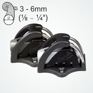 CL830CKC Side-mount Cage with CL211 Mk2 cleat & CL815 Keeper, fully assembled.