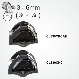 CL830CKC Side-mount Cage with CL211 Mk2 cleat & CL815 Keeper, fully assembled.