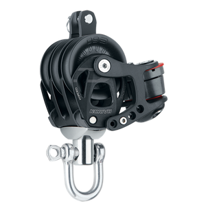 60 mm Aluminum Element Triple Block — Swivel, Becket, Cam Cleat