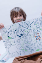 Load image into Gallery viewer, Super Petit Tablemat Set Wildlife Jungle South-East Asia