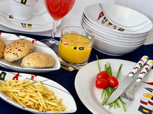 Load image into Gallery viewer, Marine Business Melamine Oval Snacks Set - REGATA - Set of 4