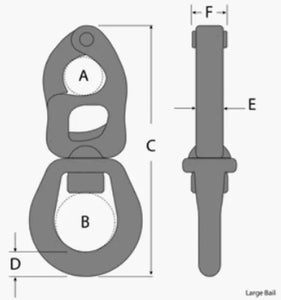 Tylaska T5 Large Bail Snap Shackle