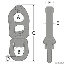 Load image into Gallery viewer, Tylaska T8 Standard Bail Snap Shackle With Black Oxide Finish